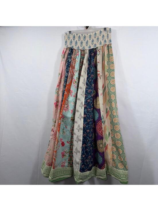 Blue Sky Dresses & Skirts - Blue Sky Women’s Patchwork Boho Maxi Skirt Size Small Cottagecore Festival